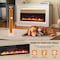 Edendirect 36'' Freestanding and Wall Mounted Electric Fireplace, 9 Kinds of Flame Color, Black EF456B - alternate 2